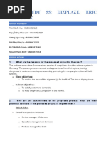 Case Study S5: Dizplaze, Eric Woocock: Group Members