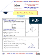 Bài 01 - Hệ Trục Tọa Độ - Đề Thi