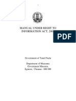 Manual Under Right To Information Act, 2005