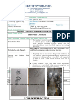 Quick Step Apparel Corp.: Hazard Corrective Action