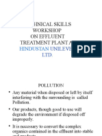 Technical Skills Workshop On Effluent Treatment Plant At: Hindustan