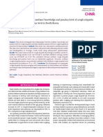 The Relationship Between Mothers' Knowledge and Practice Level of Cough Etiquette and Their Children's Practice Level in South Korea