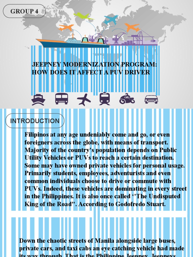 Topic Jeepney Modernization | PDF | Public Transport | Qualitative Research