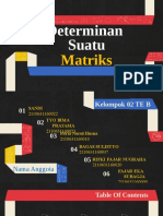 Determinan Matriks - Kelompok 02 Te B