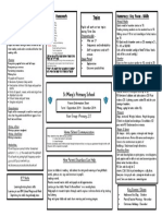 ST Mary's Primary School: Literacy: Key Focus/Skills Homework Topics Numeracy: Key Focus /skills