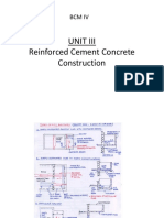 Unit Iii Reinforced Cement Concrete Construction: BCM Iv