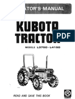 Kubota L3750 L4150 Tractor Operator Manual