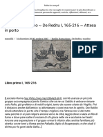 Rutilio Namaziano ~ de Reditu I, 165-216 ~ Attesa in Porto – Federico Mayol