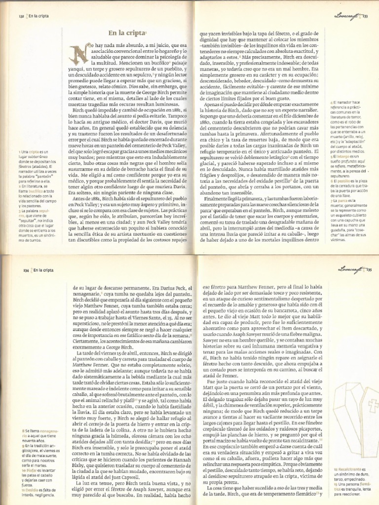 En La Cripta - H. P. Lovecraft | PDF