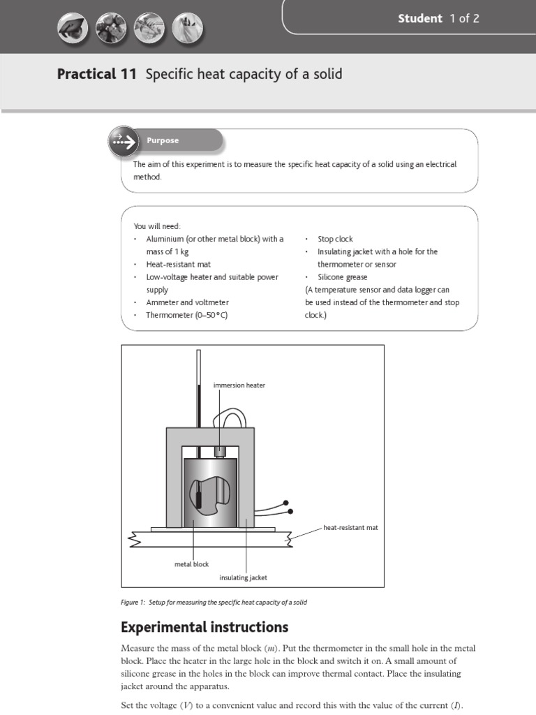 Specific Heat Capacity - Solid | PDF | Science & Mathematics