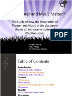 Why Theater and Music Matter?