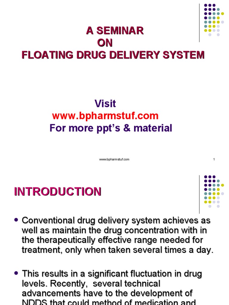 Floating Drug Delivery System PDF Gastrointestinal Tract