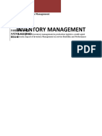 Inventory Management: Submitted By: Fariha Samad Aazar Ali Shad Bba-V