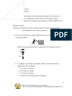 Grade 8 Science Test Items