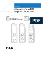 Operating Manual For Series NRX Trip Units - Digitrip™ 520/520M