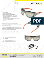 Ficha Técnica Lentes de Seguridad Herméticos