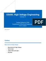 EE450: High Voltage Engineering: January 25, 2017