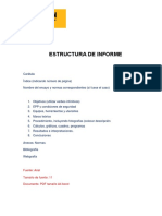 Estructura de Informe