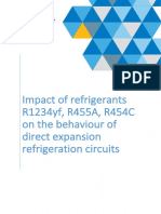Impact of Refrigerants R1234yf, R455A, R454C On The Behaviour of Direct Expansion Refrigeration Circuits
