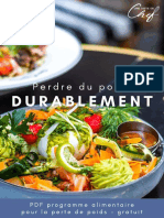 Programme Alimentaire Perte de Poids PDF Gratuit