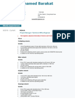 CV - Mohamed Barakat (Civil Engineer)