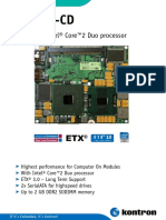 Etx®-Cd: Up To Intel® Core™2 Duo Processor