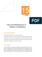 HM sc.-15 Care and Maintanence of Fabrics in Institutions