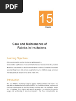 HM sc.-15 Care and Maintanence of Fabrics in Institutions