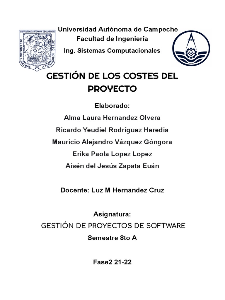 Gestión de Costos en Proyectos de Software | PDF | Presupuesto | Medición
