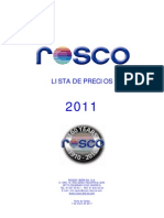 Listaprecios 2011 Rosco