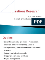 Operations Research Revised