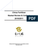 China Fertilizer Market Review & Outlook 2010/2011: Beijing Orient Agribusiness Consultants Limited December, 2010