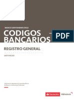 Codigos Bancarios de Chile