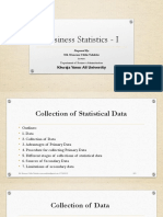 Chapter-02 (Collection of Statistical Data) - Md. Monowar Uddin Talukdar