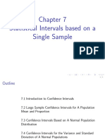 Statistical Intervals Based On A Single Sample