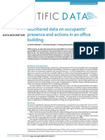 Monitored Data On Occupants' Presence and Actions in An Office Building