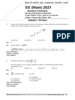 WWW - Jeeneetbooks.in: JEE (Main) 2021