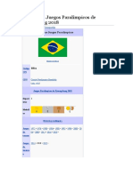 Brasil en Los Juegos Paralímpicos de Pyeongchang 2018