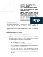 Modelo Contestacion de Demanda Afp Exp 0148-2021 Afp Integra