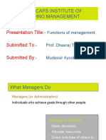 Functions of Management.