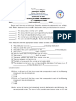 Statistics and Probability 3rd Summative Test