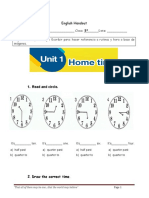 English Handout: 1. Read and Circle