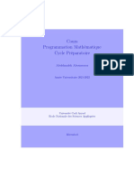 Chapitres 1 Et 2 Programmation Mathématique