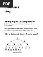 Heavy Light Decomposition - Anudeep's Blog