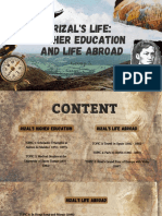 Rizal's Life Higher Education & Life Abroad 