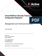 Cross Platform Security Feature Comparison Summary