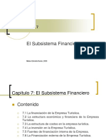 Capítulo 7, El Subsistema Financiero