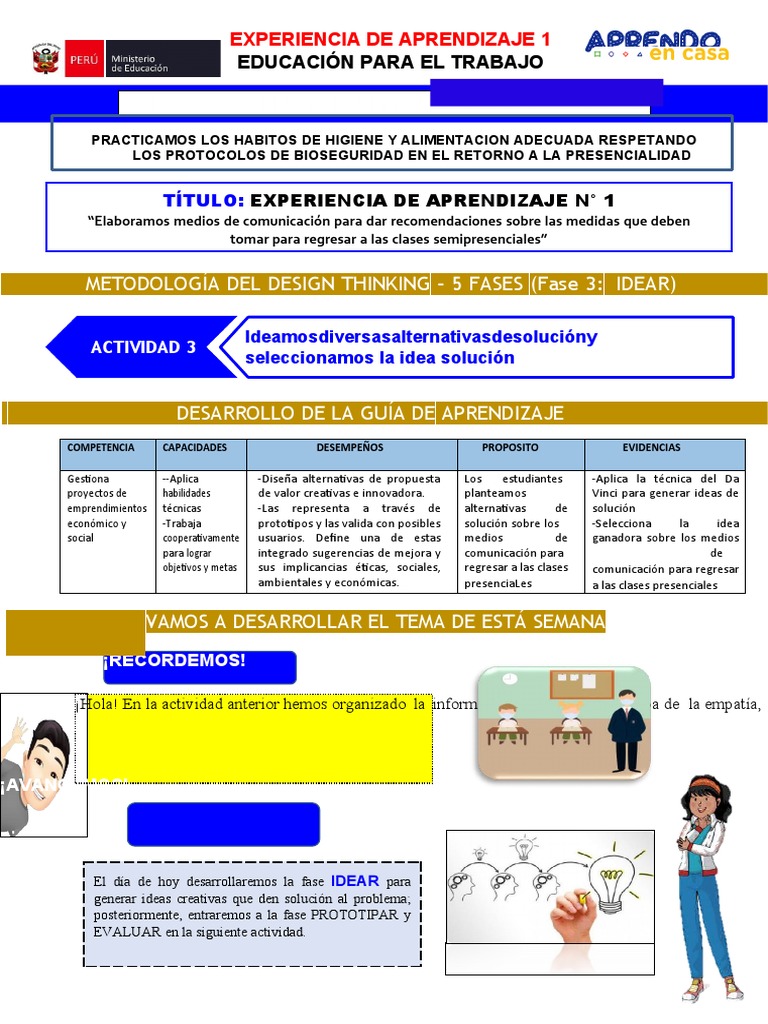 Fase Idear en Design Thinking | PDF | Creatividad | Cognición