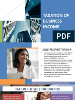 Taxation of Business Income