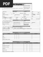 Solicitud De Empleo Print A Form Euro Estado Política